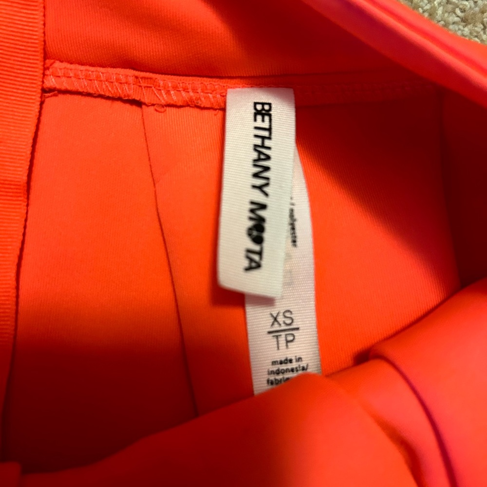 BETHANY MOTA bright orange Mini Skirt Size XS - Picture 2 of 6